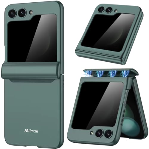 Etui antichoc pour Samsung Galaxy Z Flip 5 vert anti-rayure et anti-espion