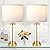Gold Bedroom Lamps Set of 2 - Touch Bedside Lamp for Night Stands with USB C+A, 3 Way Dimmable Nightstand Table Lamps for Living Room, Modern Glass Lamp for Bed Side Guest Room