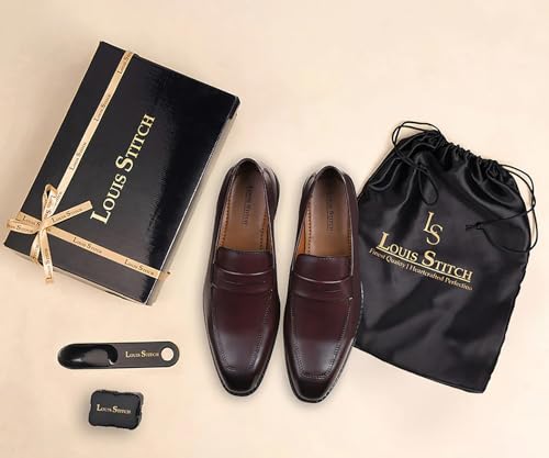 Image of LOUIS STITCH Formal Shoe for Men Shoes |Breathable Lining, Moccasins Style | Comfortable for Business, Casual, Parties (SX MC)