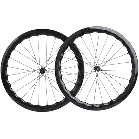 Yodo Carbon Fiber Wheels 700c Clincher Wheelset 50mm Road Bicycle Wheels Tubeless Disc-Brake Cover