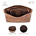 BERLINER BAGS Vintage Genuine Leather Shoulder Bag Marbella S, Small Crossbody Purse for Women - Brown