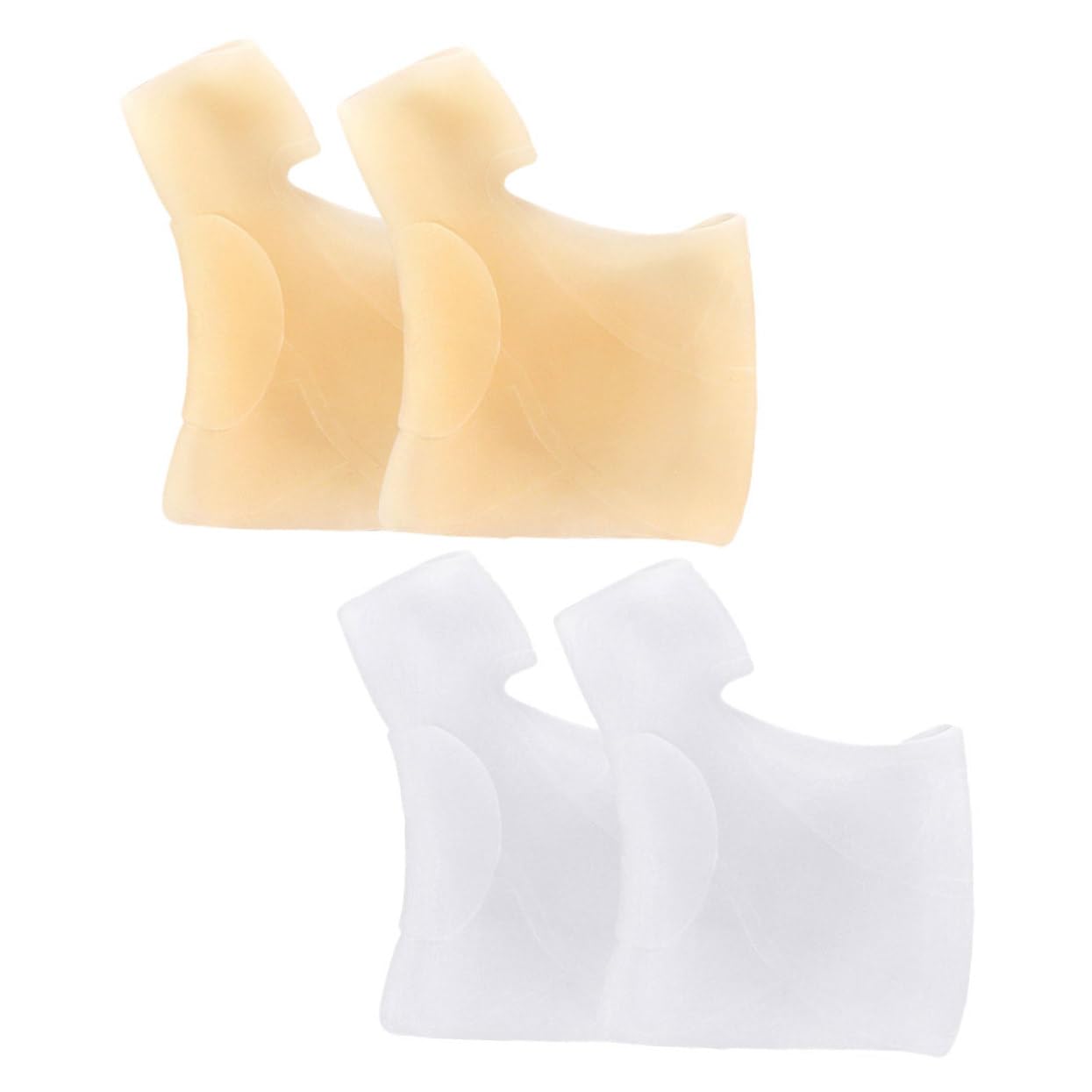 IWOWHERO Toe Splint Toe Alignment Tool Spacer for Women Bunion Stretcher Soft Silicone Sleeve