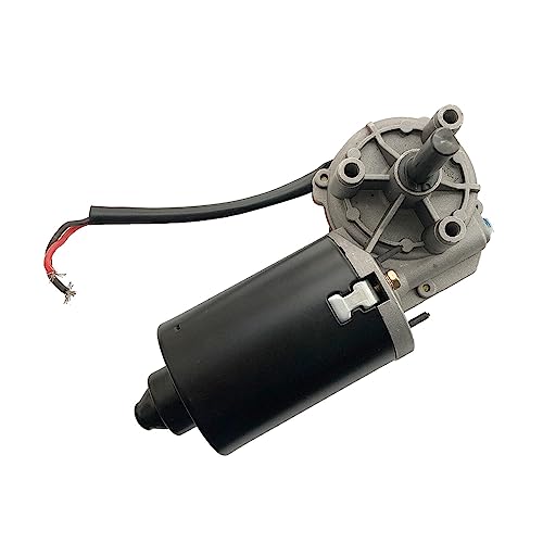 RHFYBSQA Motor de Puerta de Engranaje helicoidal de 60W, Alta Velocidad, 90-360rpm, Motor de Puerta Enrollable de desaceleración de Alto par(24V 180rpm,Left Type D Shaft)