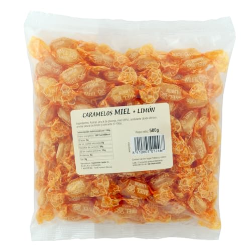 Caramelos Cerdán - Caramelo Con 20 De Miel Pura Y Aroma Natural Limón Caramelo Duro Sin Gluten Ni Alérgenos Ni Conservantes Ni Aromas Ni Color Caramelos Cerdán - Caramelo Con 20 De Miel Pura Y Aroma Natural Limón Caramelo Duro Sin Gluten Ni Alérgenos Ni Conservantes Ni Aromas Ni Color