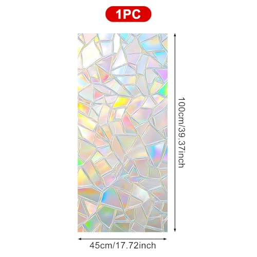 Película para ventana vidrio vitral 17.7x39.3 pulgadas colorida miniatura 3