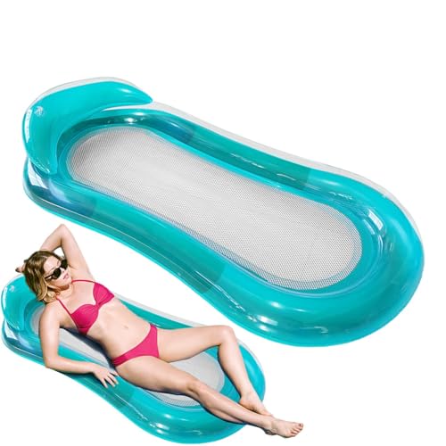Aufblasbares Solarium, Aufblasbares Pool-Schwimmbett mit Kopfstütze | Mesh-Bett-Bräunung schwimmendes Pool-Party-Spielzeug für den Sommerstrand Aufblasbares Solarium, Aufblasbares Pool-Schwimmbett mit Kopfstütze | Mesh-Bett-Bräunung schwimmendes Pool-Party-Spielzeug für den Sommerstrand
