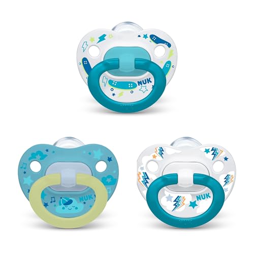 Image of NUK Orthodontic Pacifier Value Pack, Boy, 6-18 Months, 3-Pack