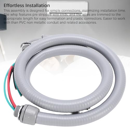 Conduit flexible étanche Luocute de 3/4 pouces avec embouts prédénudés - 5