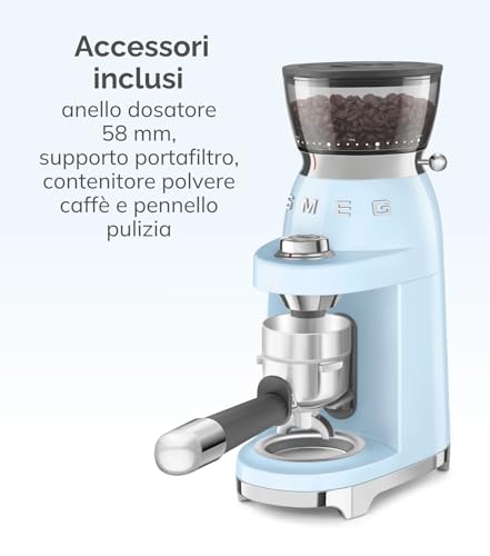 Smeg CGF03RDEU Macina Caffé 150 W Rosso - 3