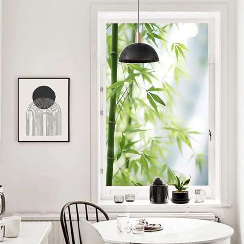 Película de privacidad para ventana Rustic Tree Bamboo 17.7 x 23.6 in miniatura 6