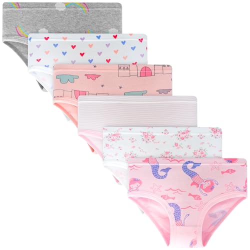 Tphon Little Girls Underwear Toddler Underwear Girls Panties Big Kids Undies Soft 100% Cotton