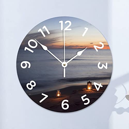 Horloge murale silencieuse grand format pour cuisine et concentration - 2