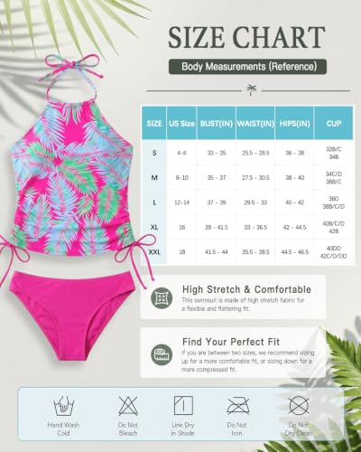 Image of Womens Two-Piece Tankini Set Cow Skull with Leopard Print Sets Swimwear Tankini Top Sets Swimwear