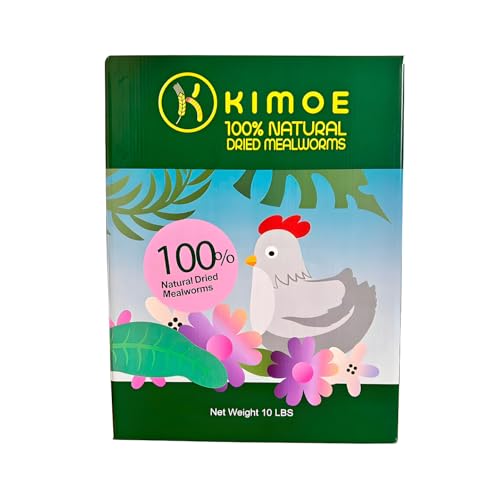 kimoe Non-GMO Bulk Dried Mealworms 10LB Bag for Chickens, Ducks & Wild Birds — 100% Natural High-Protein Feed to Boost Egg Production, Feather Health & Immunity - Image 3