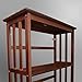 Casual Home Mission Style 5-Shelf Bookcase, Walnut
