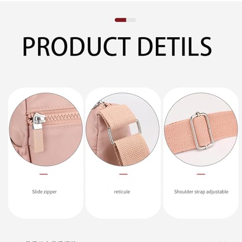 Apparent Crossbody Bag, Nylon Shoulder Messenger Bag, Ladies Travel Handbag, Adjustable shoulder strap, Waterproof2