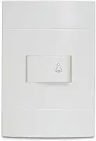 Conjunto Campainha Pulsador 10A 250V Branco Lunare Prm44061, Schneider Electric