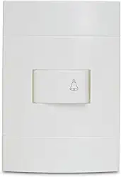 Conjunto Campainha Pulsador 10A 250V Branco Lunare Prm44061, Schneider Electric