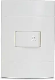 Conjunto Campainha Pulsador 10A 250V Branco Lunare Prm44061, Schneider Electric