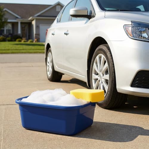 Lavabo carré plastique marron Morcte 18 quart bac vaisselle évier