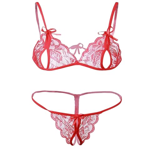 Image of UNITRUST Babydoll Lingerie Set with Net Bra and Panty, Honeymoon Combo