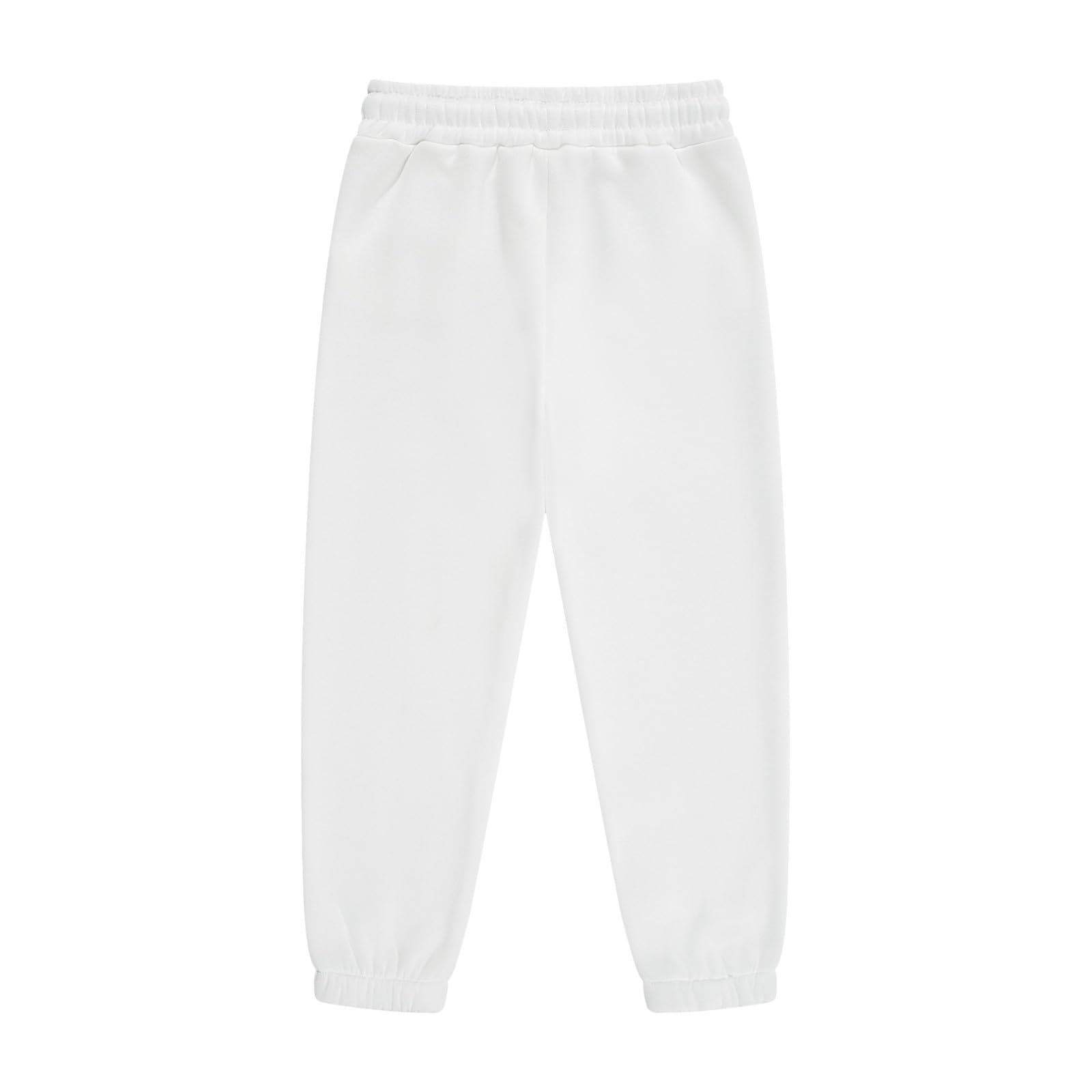 Pantalones de chándal térmicos largos elásticos para niños niñas invierno