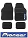 Price comparison product image Xtremeauto® NEW, PIONEER Audio, Car Floor Mats Set. BLACK/BLUE. Quality Embroidered Logo (WLW2-A71)