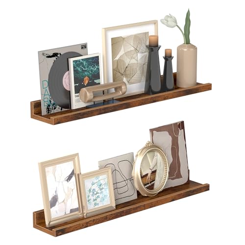 VASAGLE Wandregale, 2er Set, Schweberegale, Breite 60 cm, erhöhte...