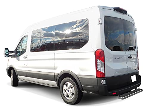 Barra de paso trasera plateada APS 5 pulgadas para Ford Transit 2015-2026 miniatura 2