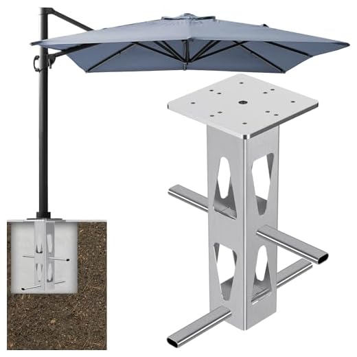 Best way to hold down a patio umbrella Robust In-Ground Patio Umbrella Stand
