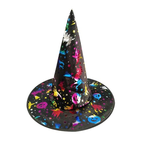 Dxmcgttbd Sombrero de Bruja,Sombrero de Mago Niños,Sombrero de Bruja de Halloween,sombreros de bruja negro para Halloween,para Carnaval, Carnaval y Halloween (A) Dxmcgttbd Sombrero de Bruja,Sombrero de Mago Niños,Sombrero de Bruja de Halloween,sombreros de bruja negro para Halloween,para Carnaval, Carnaval y Halloween (A)