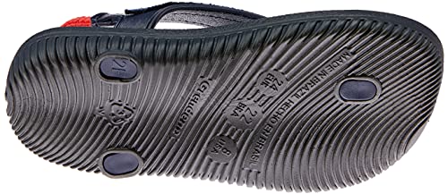 Sandália Dakar Plus, Cartago, Bebê Meninos, Azul/Vermelho, 22