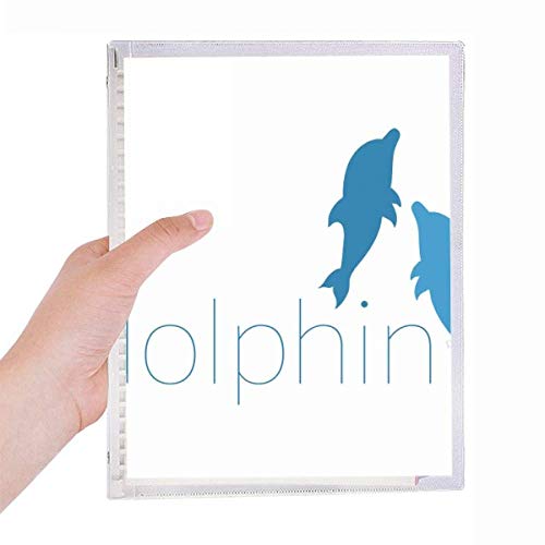 Carnet de notes à spirales rechargeable fini le gaspillage avec le motif dauphins