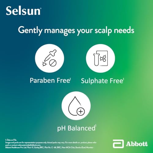 Image of Abbott Selsun Suspension Anti Dandruff Shampoo, | For Men and Women, Clears Away Dandruff Flakes,Relieves From Dandruff Related Itching 75 ml (Pack of 1)