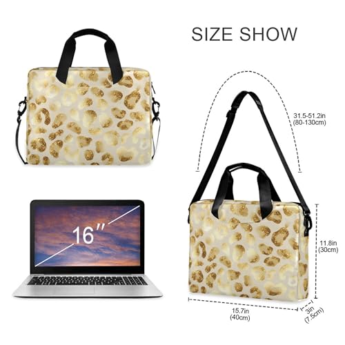 Maletín para portátil patrón leopardo Gold ALAZA 13-15.6" miniatura 4