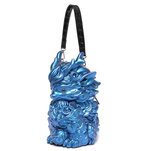 Sac bandoulière réglable en PVC avec motifs de créatures mythiques tendance pour femmes et filles