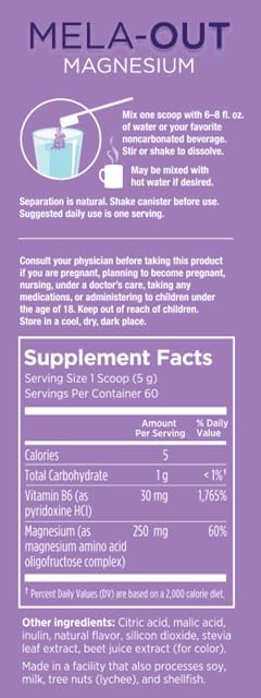 Melaleuca Mela-Out Magnesium - 60 Servings - 10.5 oz