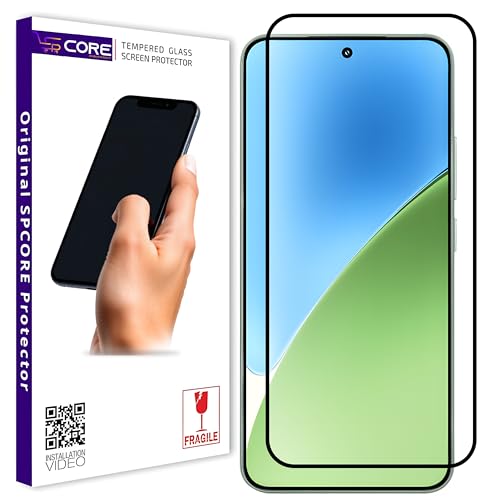 Image of Tempered Glass for Xiaomi 15 / Mi 15 5G (6.36 inch) - Edge-to-Edge | Case Friendly | Anti-Scratch | Bubble Free | Black | 1 Pack