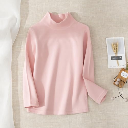 Girls Soft Turtleneck Sweater Unisex Kids 𝗖ashmere Sweaters Solid Color Long Sleeve Soft Pullover2