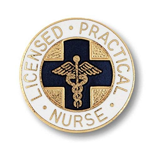 Image of Prestige Medical Emblem Pin, Licensed Practical Nurse (Blue Cross)
