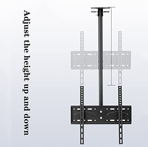 Support TV plafond inclinable et pivotant réglable pour écran plat