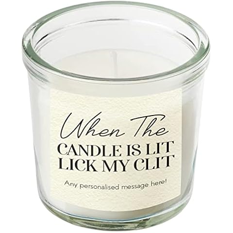 Personalised Rude Gift For Girlfriend Or Wife Funny Scented Candle In A Jar Custom Gift Message For Her Boyfriend Husband Candles Humorous Novelty Present Couples Birthday Christmas Valentines (Small) Cover