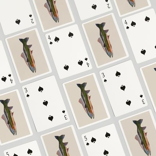 Lantern Press Trout, Double Exposure, 52 Naipes Poker miniatura 4