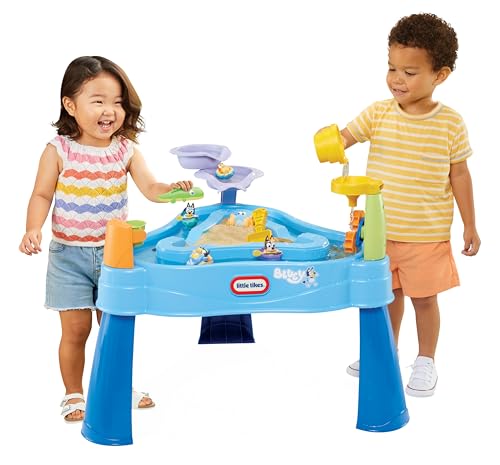 image for Little Tikes Bluey Water Table with 6 Accessories, Bluey Active Play, 