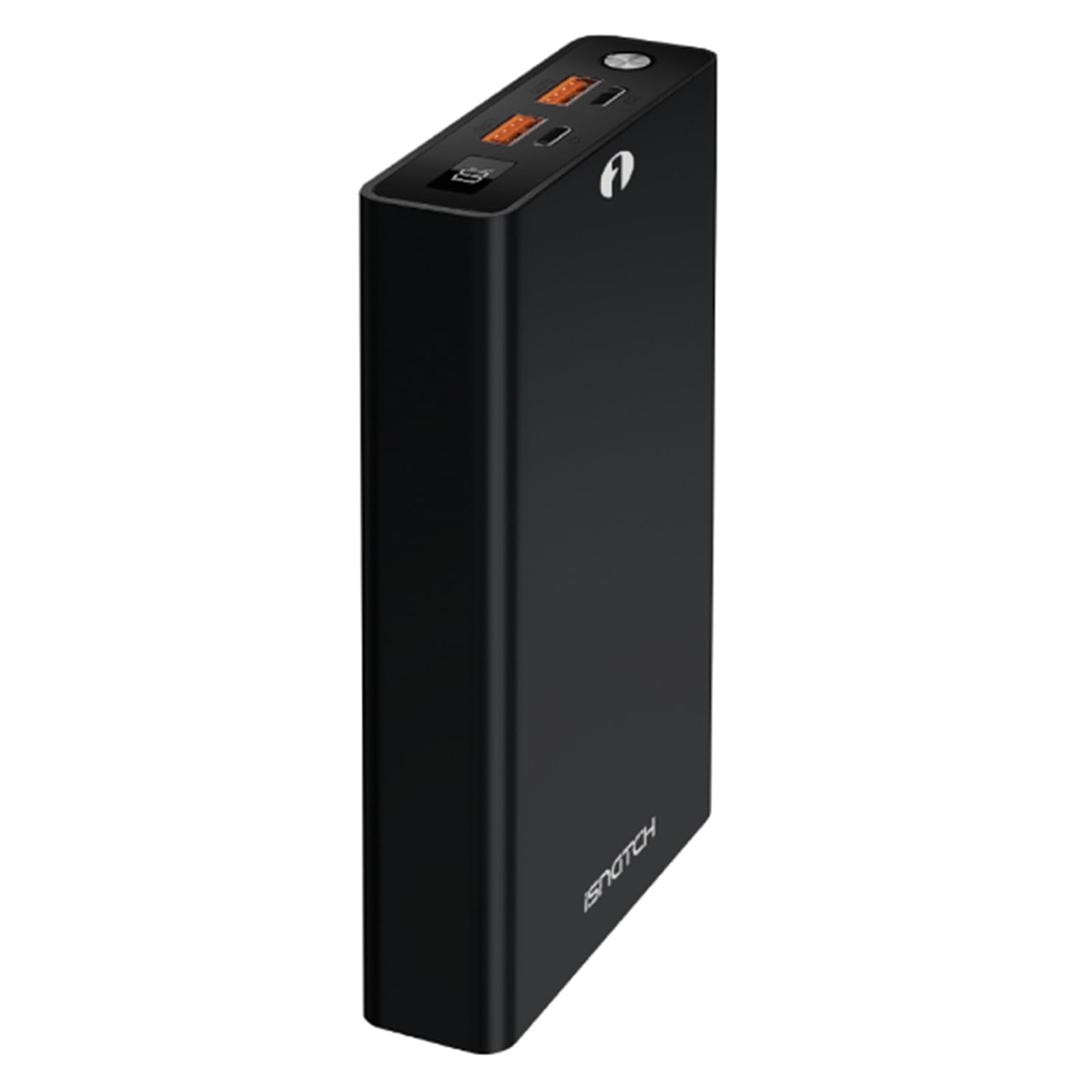 Powe Bank 20000mAh per Notebook. USB-C 100W PD, Ricarica Rapida, 2 Porte USB, Nero
