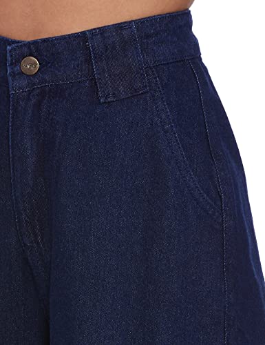Image of AKA CHIC Women Wide Leg High Rise Cotton Non Stretchable Jeans
