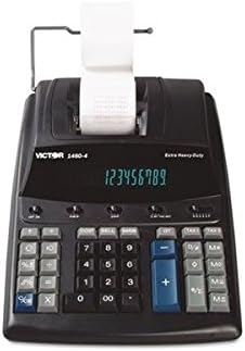 Victor Technology 12-Digit Printing Calc,2-Color Print,8quot;x12-1/4quot;x3-1/4quot, BK