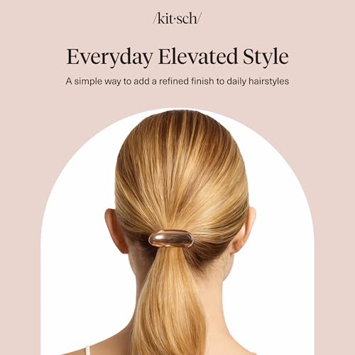 Kitsch Medium Gold Hair Cuff – Decorative Hair Ties For Women, 1pc - image 8