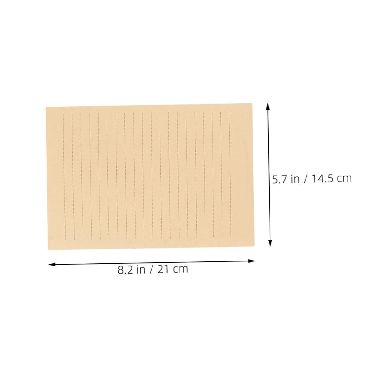 Vintage Schreibpapier 200 Stück A5 aus Kraftpapier Liniert