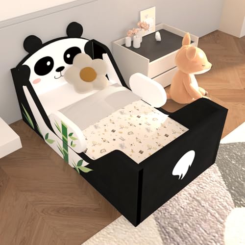 weeonekids Toddler Beds, Child Beds for Kids with Extra Safty Broad, Standard Crib Size Animal...